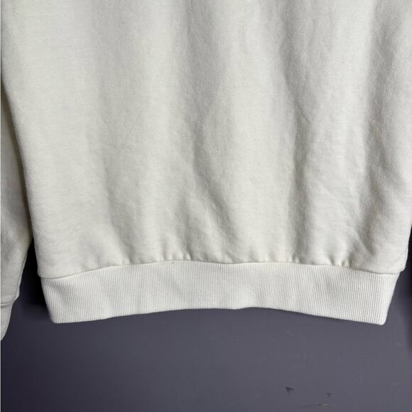 Charter Club White Sweatshirt Sequin Bow Detail Size Small - Picture 3 of 7